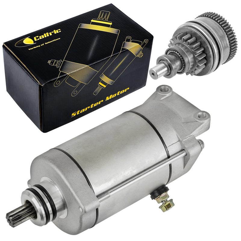 Caltric Starter & Bendix Drive Compatible with Polaris Ranger Xp 700 RZR 800 2005-2009 - Image 1
